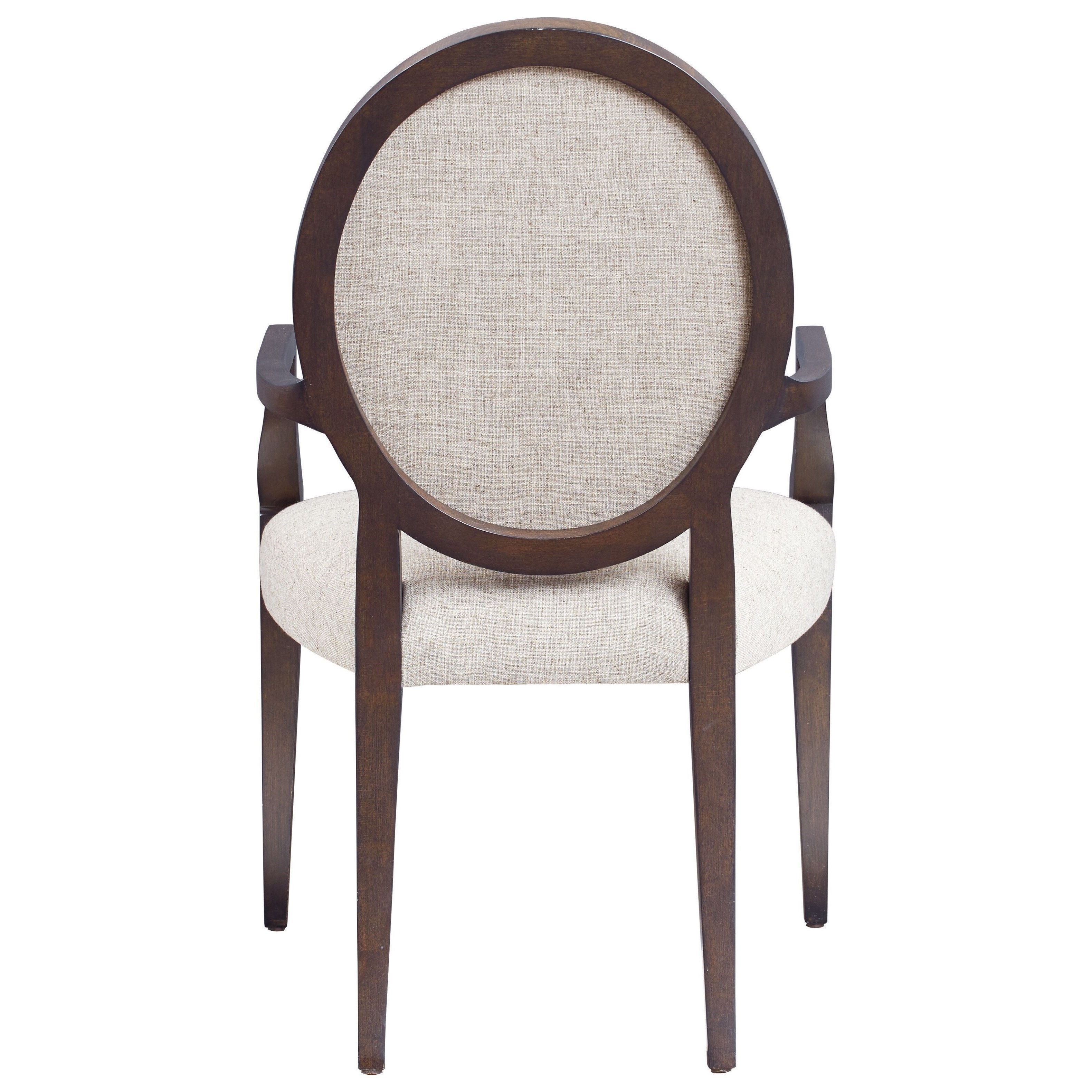 Oval back on sale chair with arms